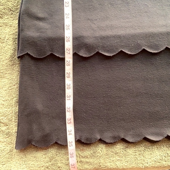 Philosophy Tiered Scallop Ruffle Shift Little Black Dress Size Large - Picture 6 of 9